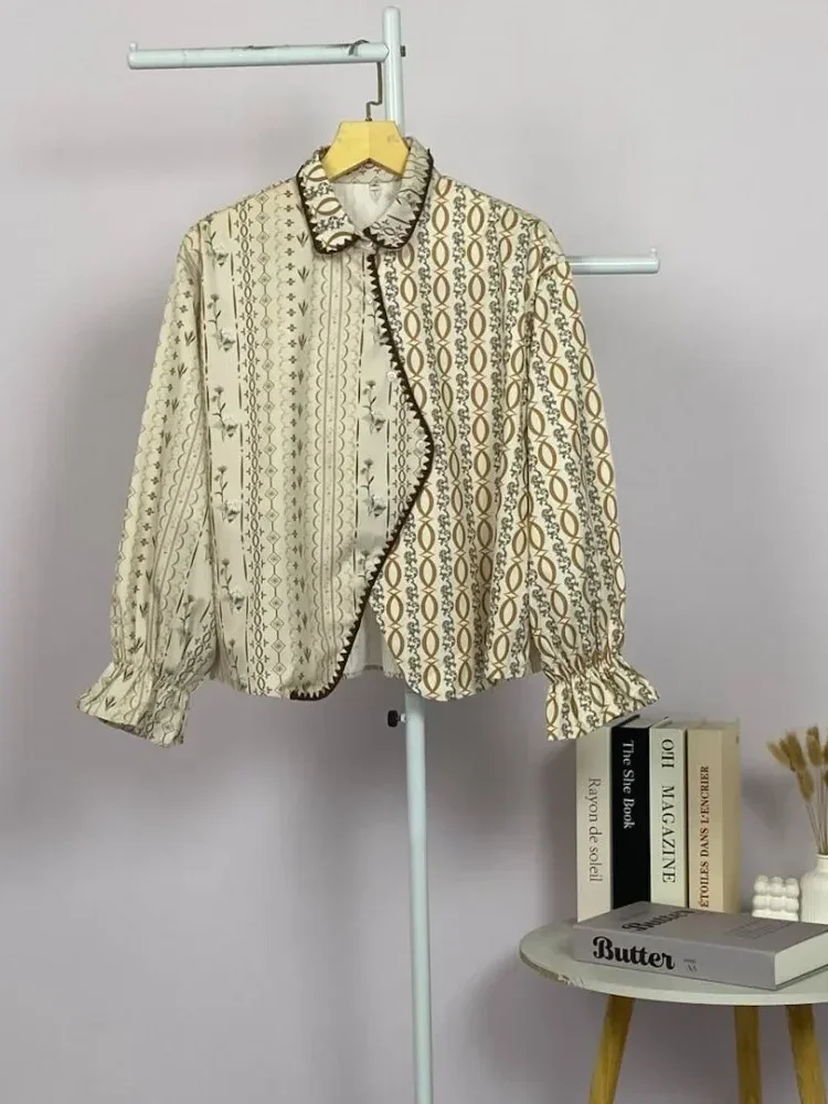 [NEW]ASAYA Atasan kemeja pakaian wanita motif bergaris mode korea terbaru