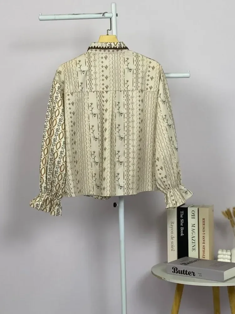 [NEW]ASAYA Atasan kemeja pakaian wanita motif bergaris mode korea terbaru