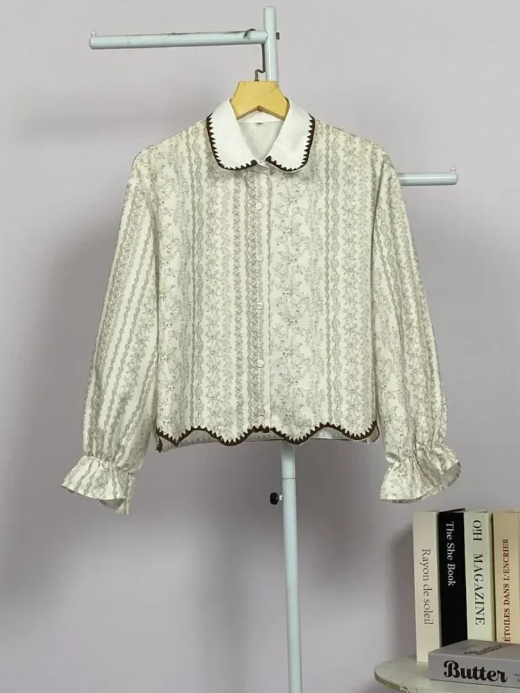 [NEW]ASAYA Kemeja lengan panjang motif korea terbaru dengan bagian bawah yang tidak beraturan