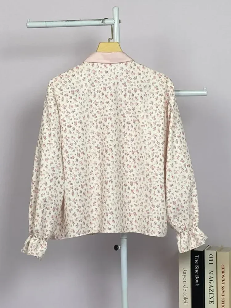 ASAYA Blouse korea style garis lengan panjang - atasan wanita casual