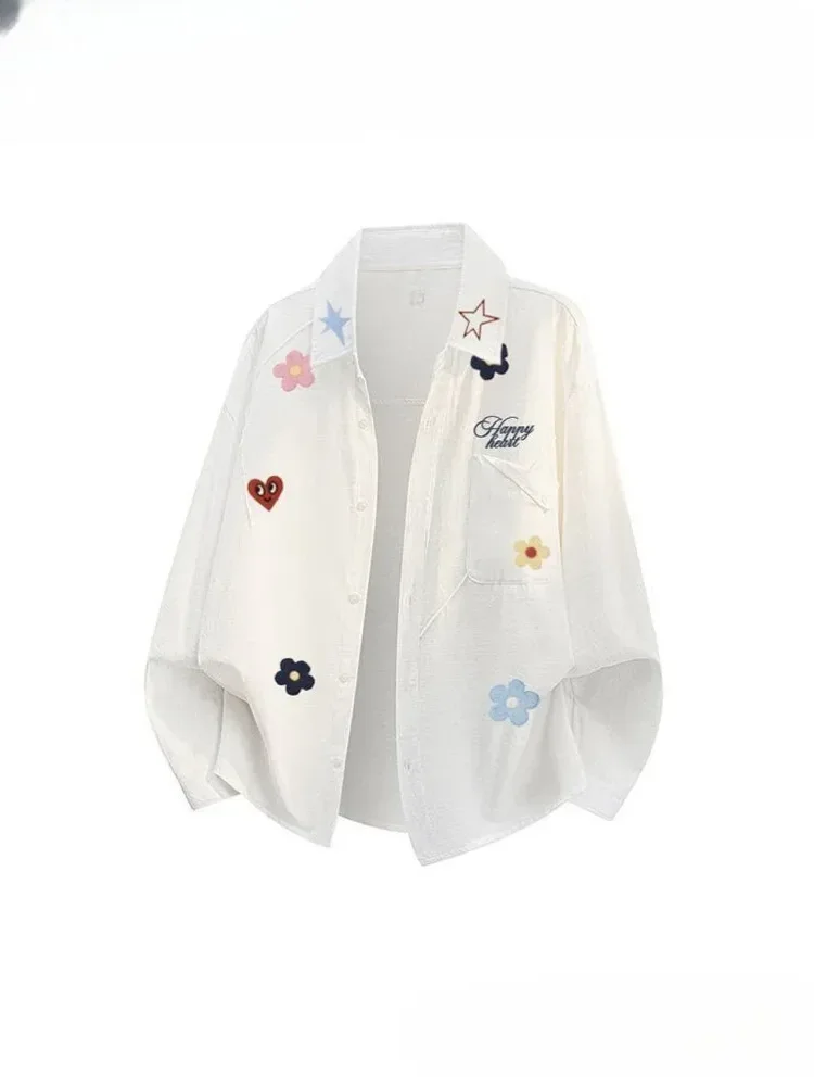 [NEW]CHICMORE Atasan kemeja lengan panjang gaya kasual korea baru