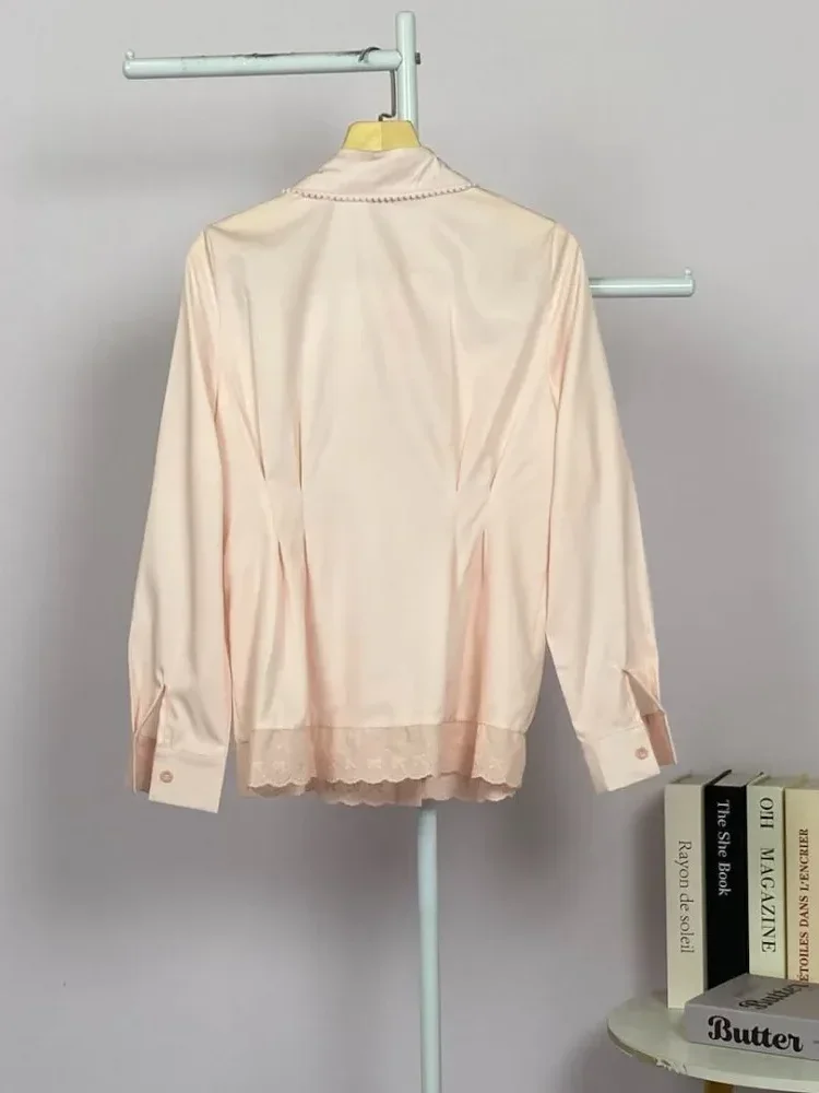 FADFAD Kemeja unik lengan panjang dan kerah collar