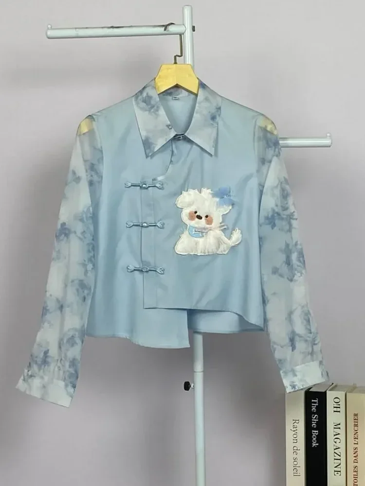 [DISKON KILAT]FADFAD Kemeja unik lengan panjang dan kerah collar