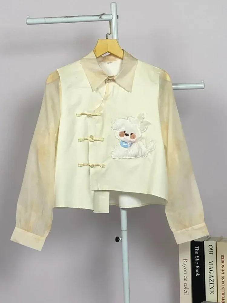 [DISKON KILAT]FADFAD Kemeja unik lengan panjang dan kerah collar
