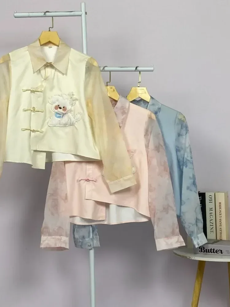 [DISKON KILAT]FADFAD Kemeja unik lengan panjang dan kerah collar