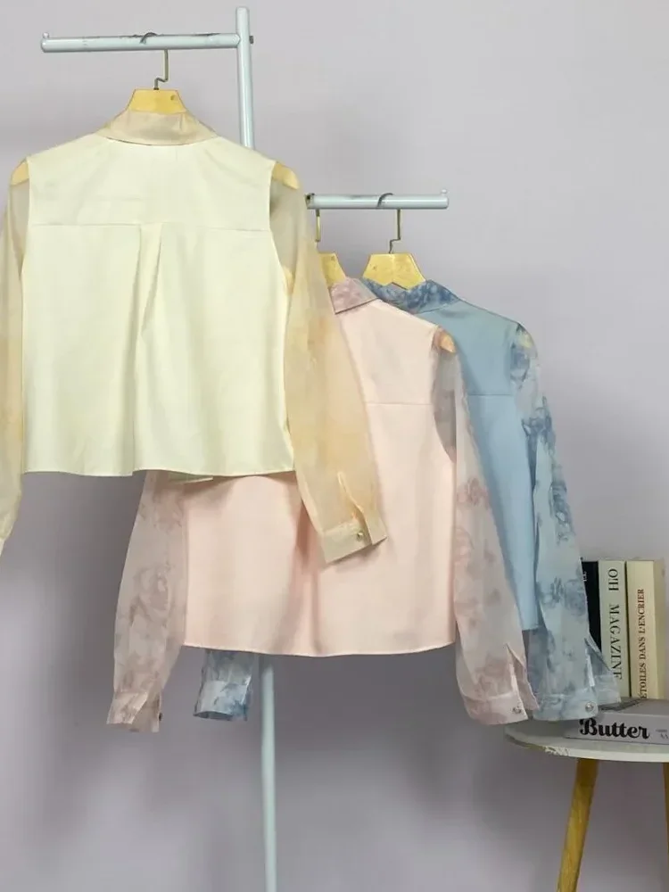 [DISKON KILAT]FADFAD Kemeja unik lengan panjang dan kerah collar