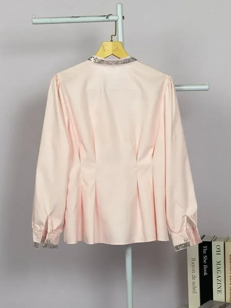 [NEW]FADFAD Atasan kemeja bermotif lengan panjang gaya kasual