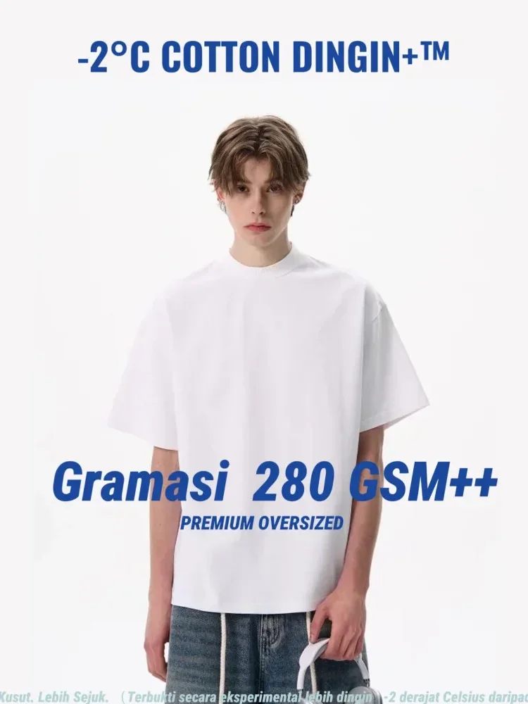 [READY STOCK]MODISH Kaos lengan pendek katun 100% untuk pria, kasual dan serbaguna, kaos lengan pendek warna solid untuk pria dan wanita