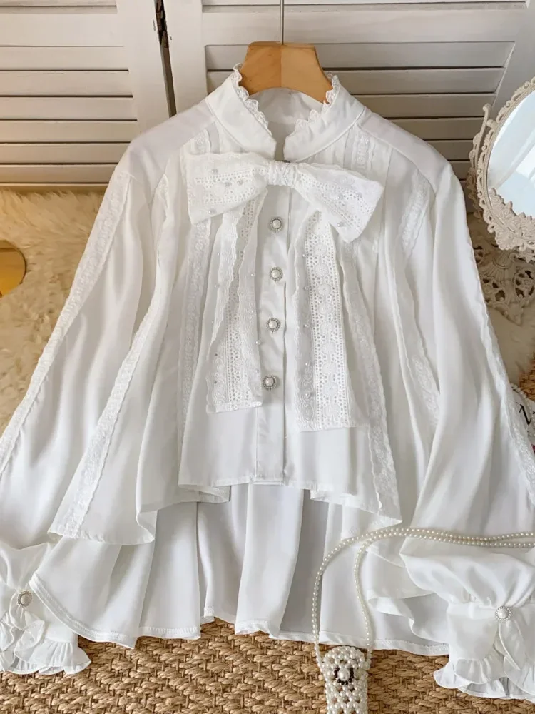 [NEW]CHICMORE Kemeja lengan panjang atasan longgar ceruk trendi