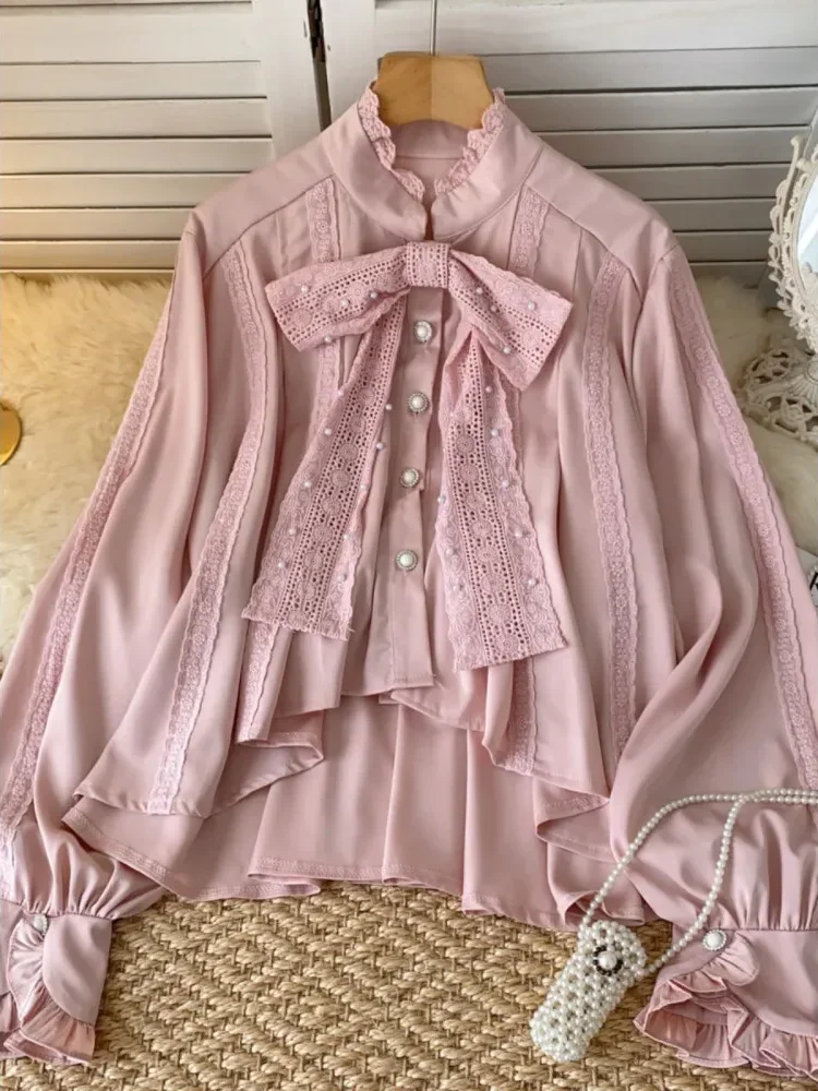 [NEW]CHICMORE Kemeja lengan panjang atasan longgar ceruk trendi