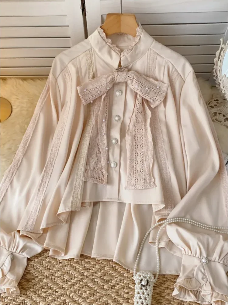 [NEW]CHICMORE Kemeja lengan panjang atasan longgar ceruk trendi