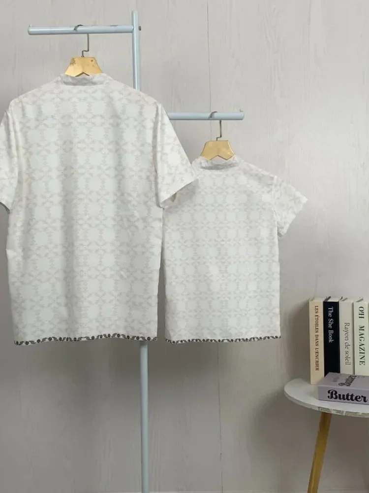 ASAYA Kaos lengan pendek pria dengan motif gaya