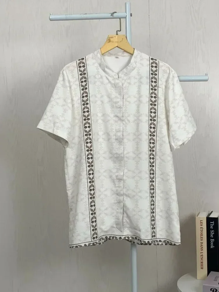 ASAYA Kaos lengan pendek pria dengan motif gaya