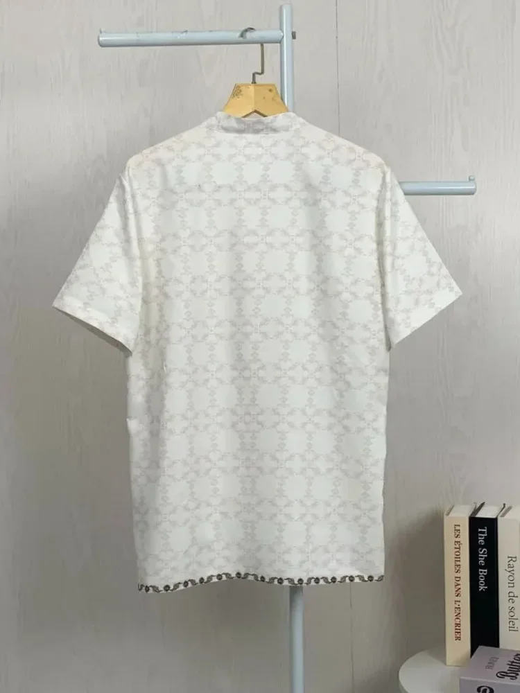 ASAYA Kaos lengan pendek pria dengan motif gaya