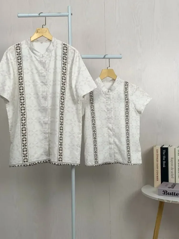ASAYA Kaos lengan pendek pria dengan motif gaya