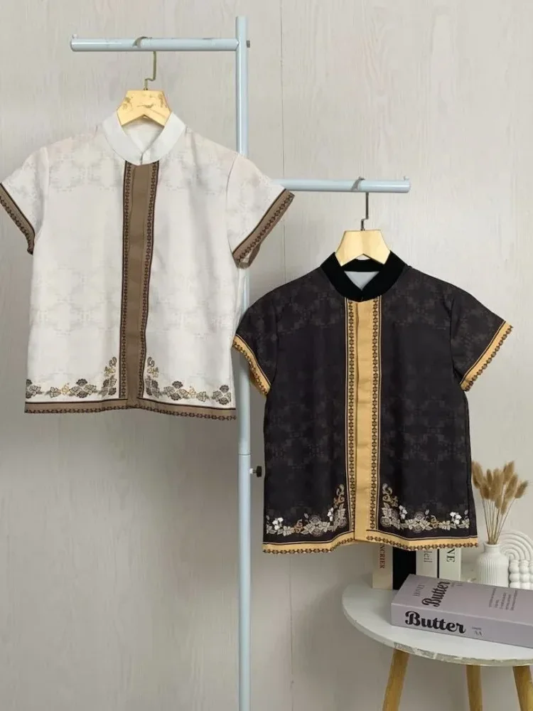 ASAYA Kaos lengan pendek pria dengan motif gaya