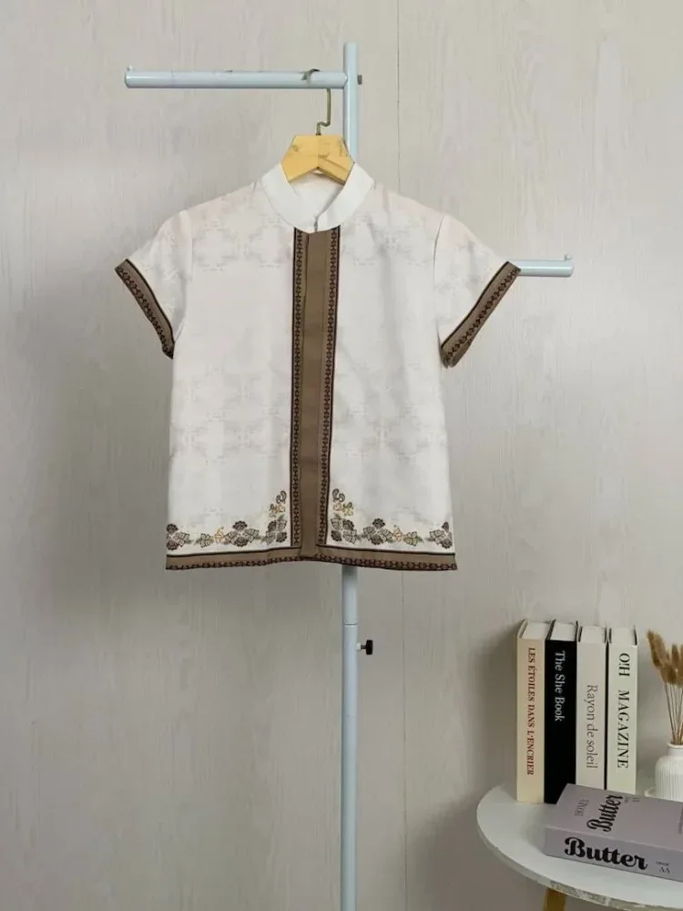 ASAYA Kaos lengan pendek pria dengan motif gaya