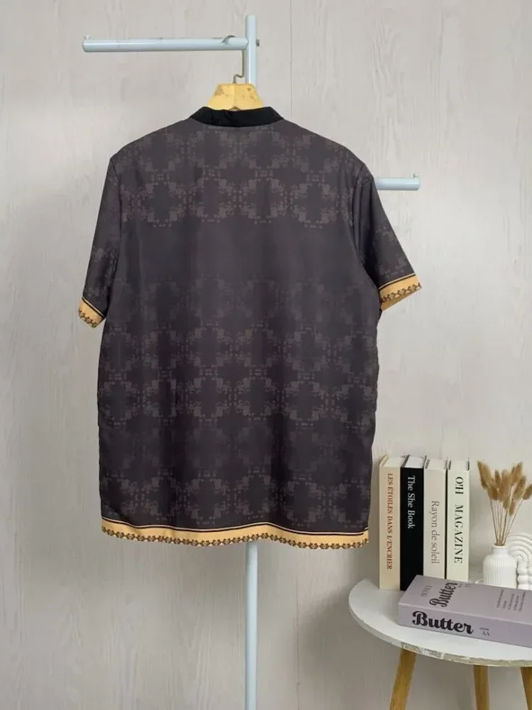ASAYA Kaos lengan pendek pria dengan motif gaya