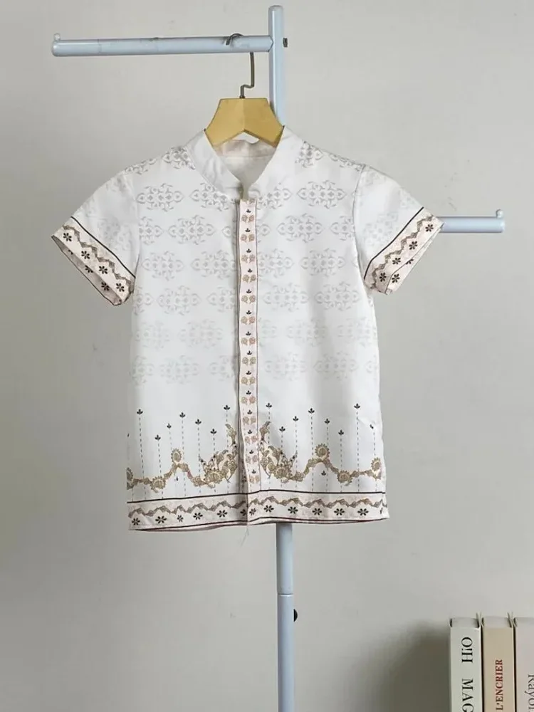 [NEW]ASAYA Kaos lengan pendek pria dengan motif gaya