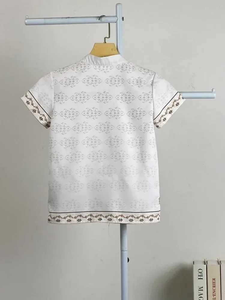 [NEW]ASAYA Kaos lengan pendek pria dengan motif gaya