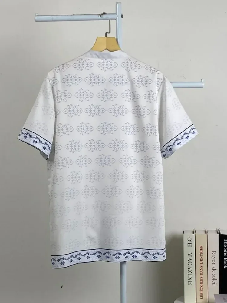 ASAYA Kaos lengan pendek pria dengan motif gaya