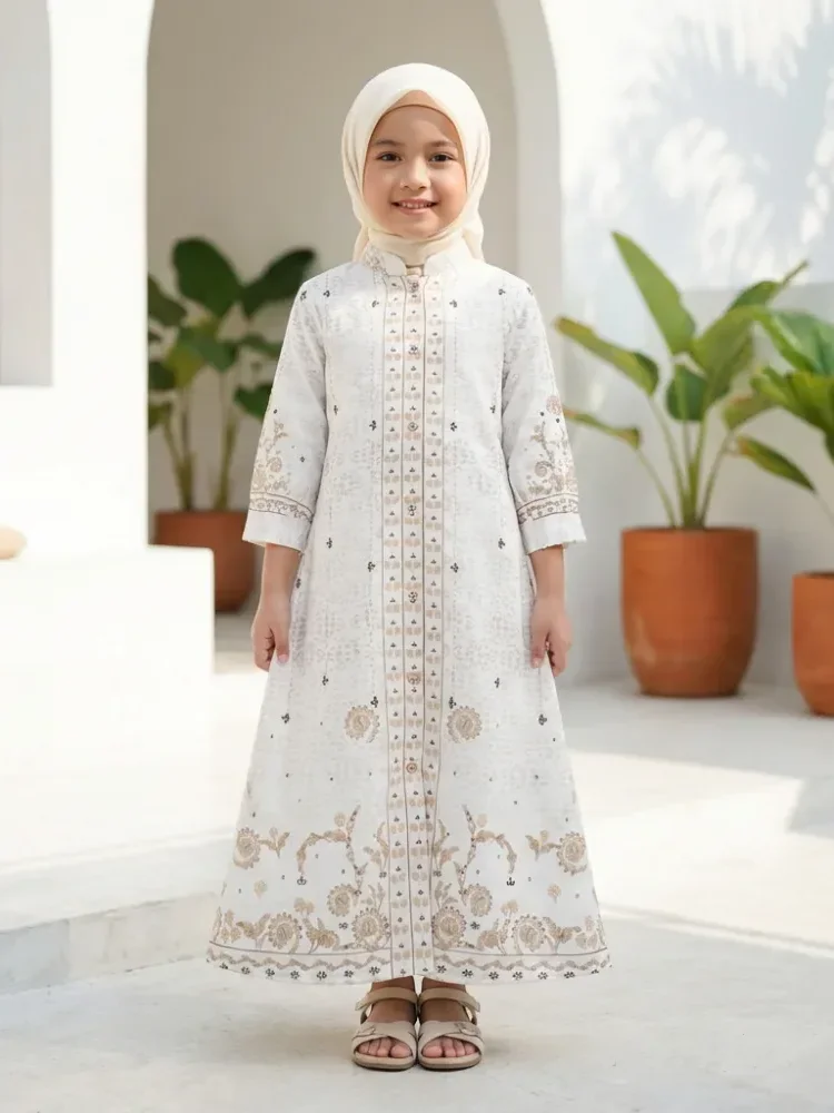 ASAYA Setelan ibu dan anak motif floral motif cetak premium gaya elegan modis kekinian untuk wanita