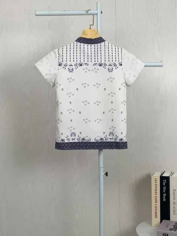 ASAYA Kaos lengan pendek pria dengan motif gaya