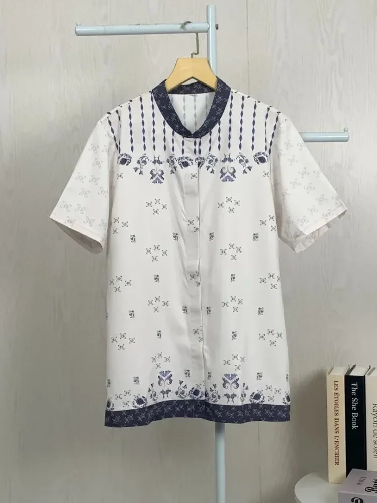 ASAYA Kaos lengan pendek pria dengan motif gaya