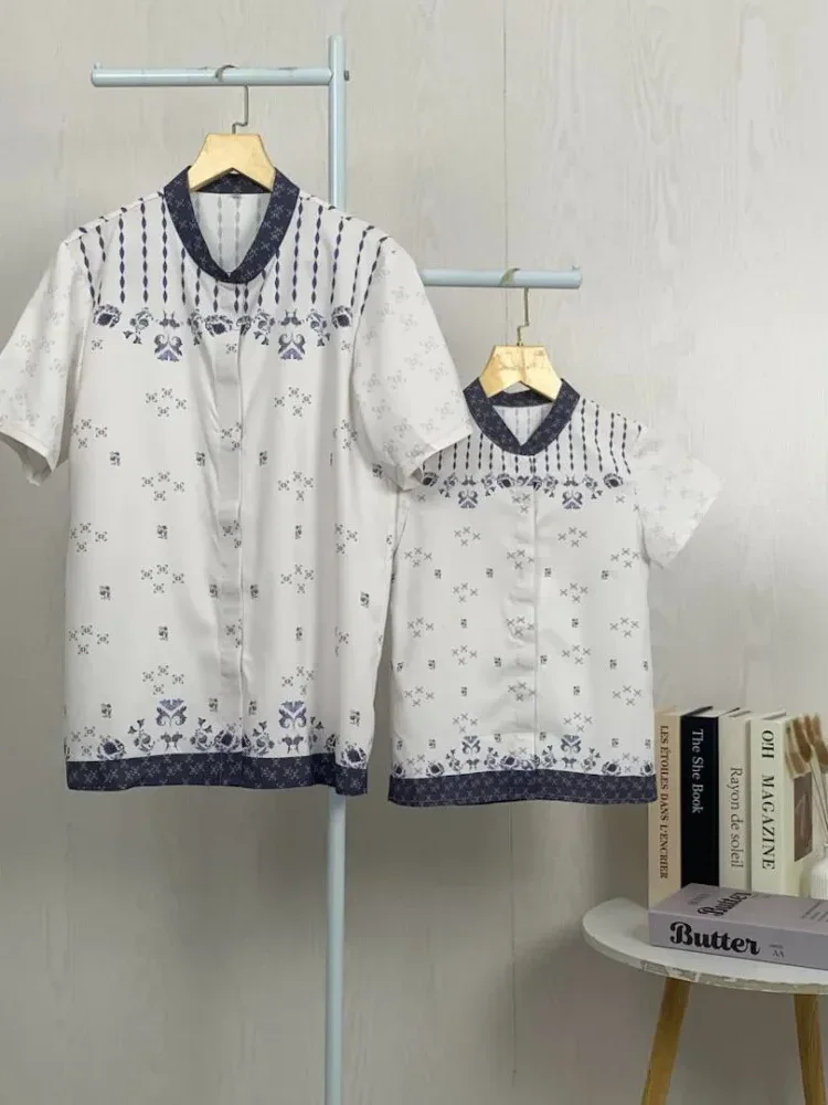 ASAYA Kaos lengan pendek pria dengan motif gaya