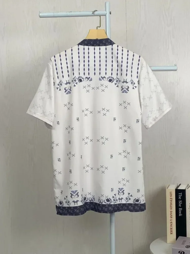 ASAYA Kaos lengan pendek pria dengan motif gaya