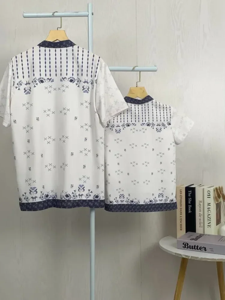 ASAYA Kaos lengan pendek pria dengan motif gaya