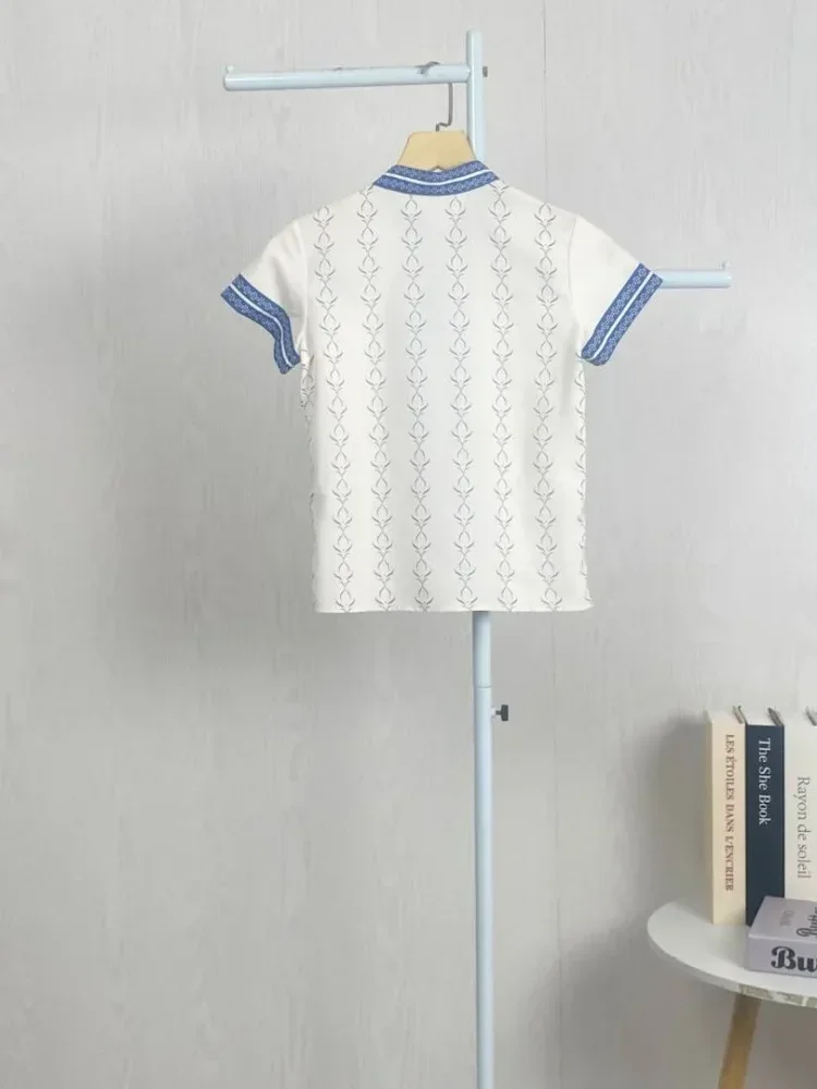 ASAYA Kaos lengan pendek pria dengan motif gaya