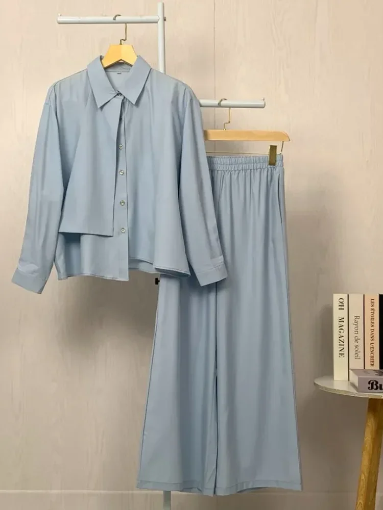 [READY STOCK]ASAYA Setelan dua potong atasan dan celana longgar aneka warna yang stylish.