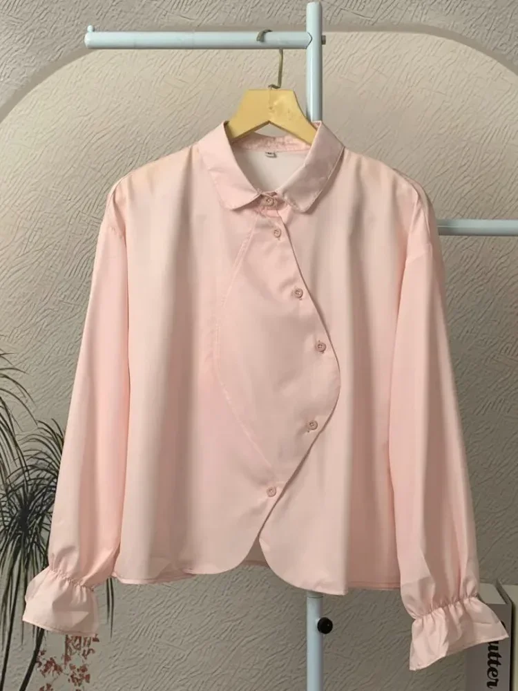 [READY STOCK]ASAYA Atasan kemeja desain kupu-kupu cantik lengan panjang untuk wanita gaya retro