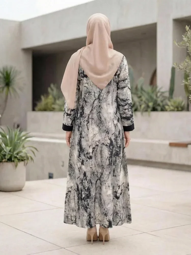 [READY STOCK]ASAYA Gaun gaya elegan kasual lengan panjang dengan