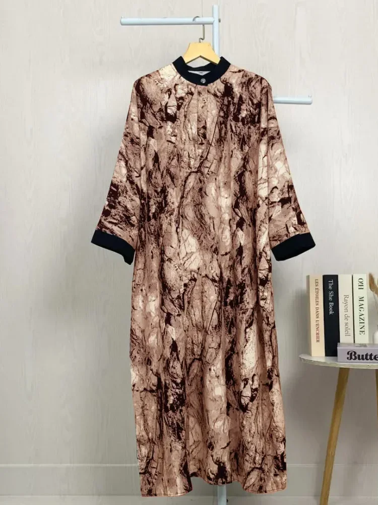 [READY STOCK]ASAYA Gaun gaya elegan kasual lengan panjang dengan