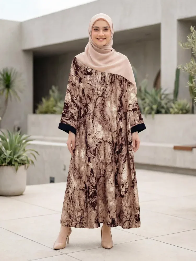 [READY STOCK]ASAYA Gaun gaya elegan kasual lengan panjang dengan