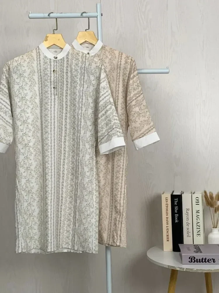 [READY STOCK]ASAYA Gaun gaya elegan kasual lengan panjang dengan