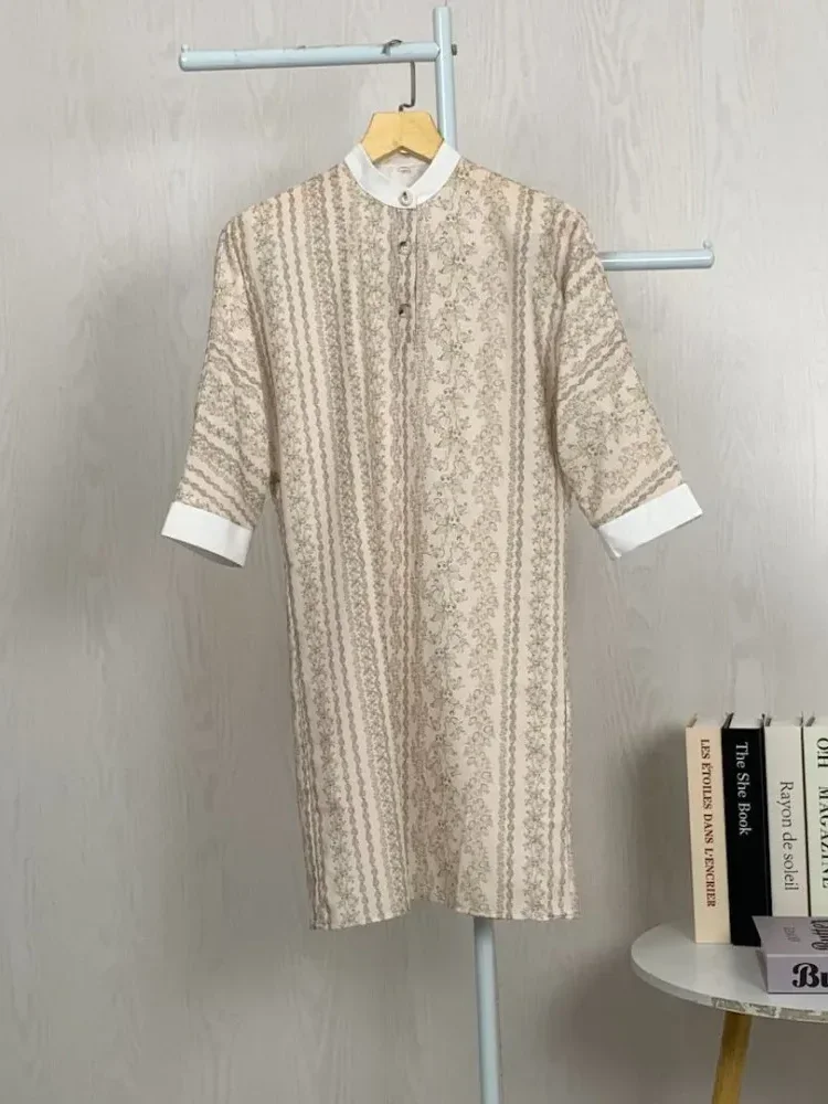 [READY STOCK]ASAYA Gaun gaya elegan kasual lengan panjang dengan