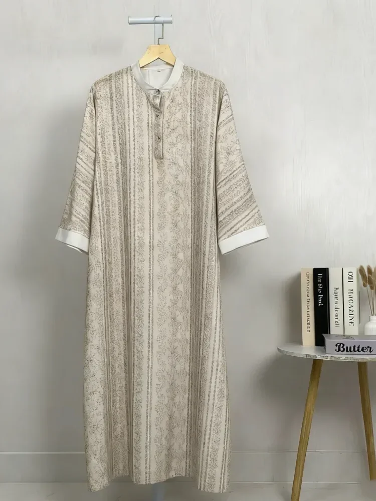 [READY STOCK]ASAYA Gaun gaya elegan kasual lengan panjang dengan