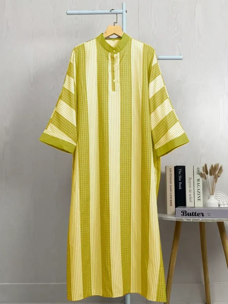 ASAYA Gaun gaya elegan kasual lengan panjang dengan