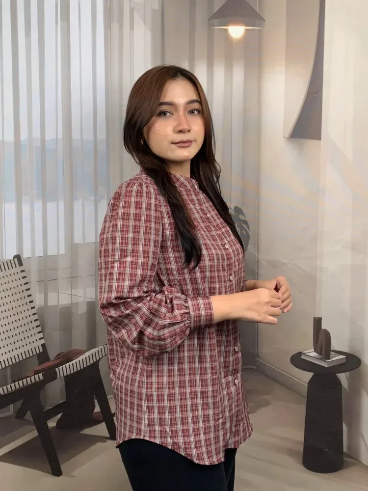 [DISKON KILAT]FADFAD Fashion new temperament print thin sunscreen shirt women loose slim this year's popular shirt