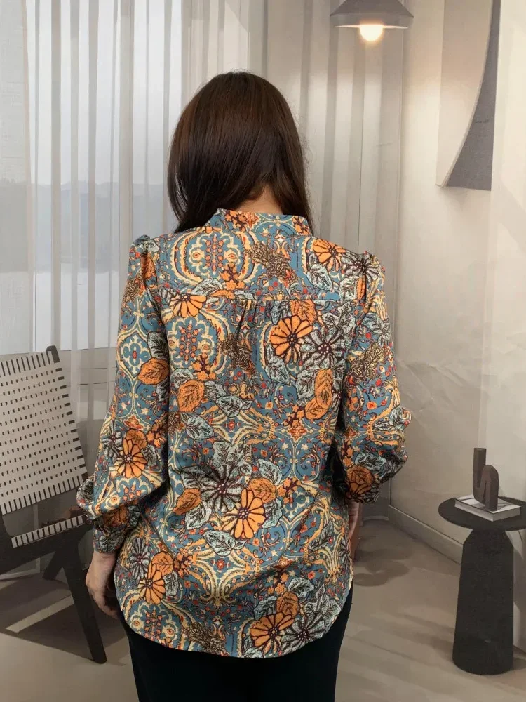 FADFAD Fashion new temperament print thin sunscreen shirt women loose slim this year's popular shirt