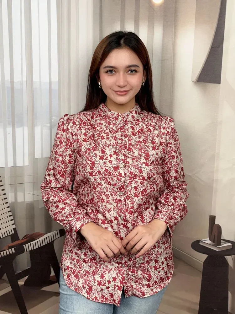 FADFAD Fashion new temperament print thin sunscreen shirt women loose slim this year's popular shirt