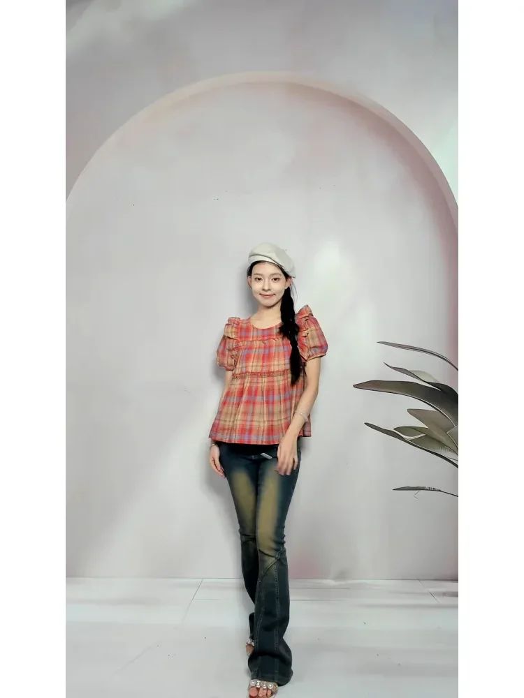 [DISKON KILAT]CHICMORE Korean-style design long-sleeved printed shirt