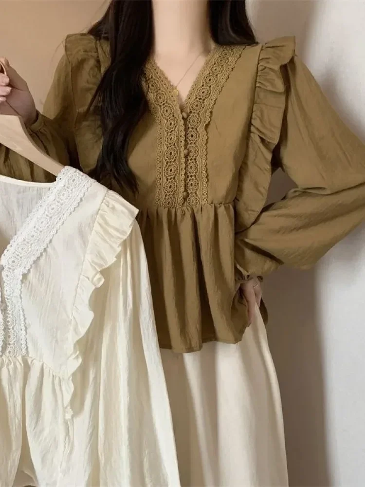CHICMORE Korean-style design long-sleeved printed shirt