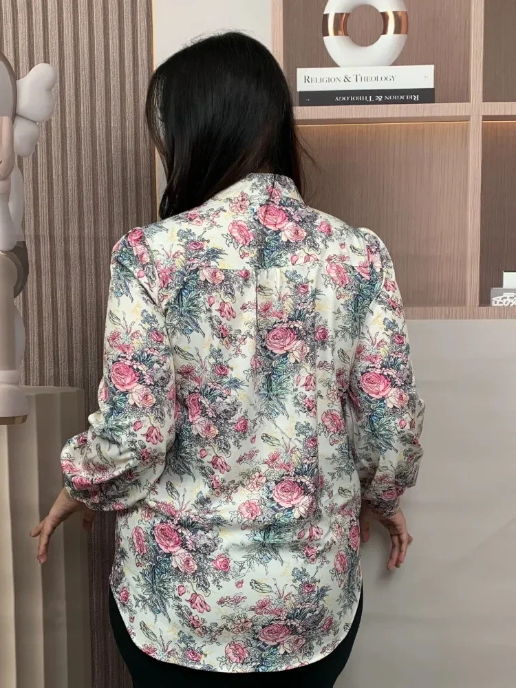 FADFAD Fashion new temperament print thin sunscreen shirt women loose slim this year's popular shirt