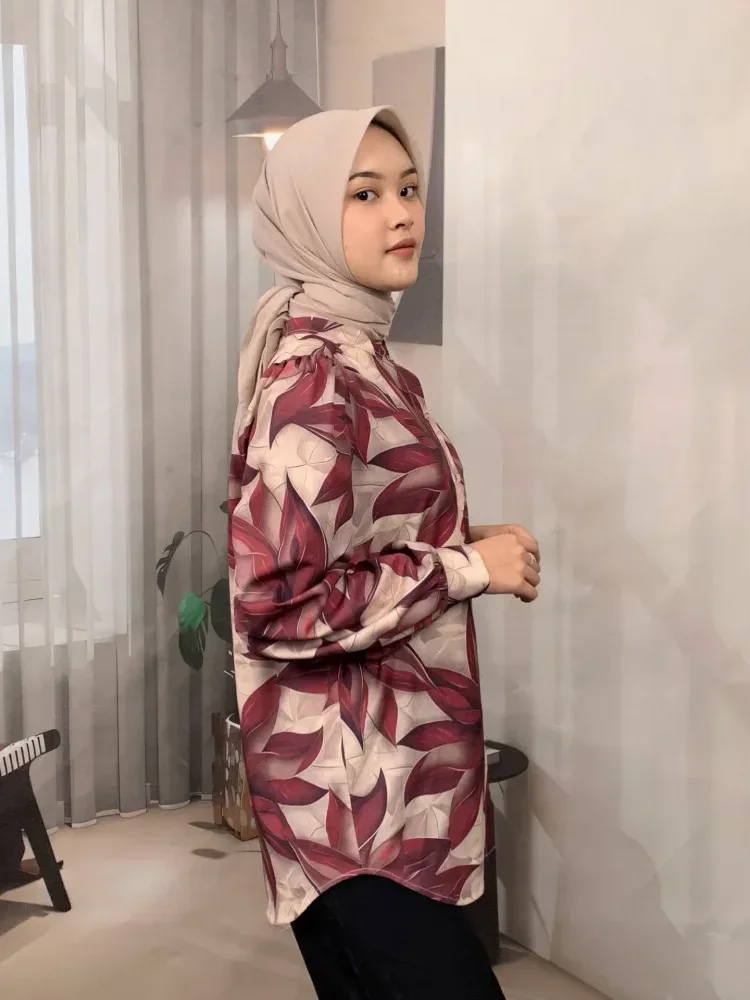 [DISKON KILAT]FADFAD Fashion new temperament print thin sunscreen shirt women loose slim this year's popular shirt