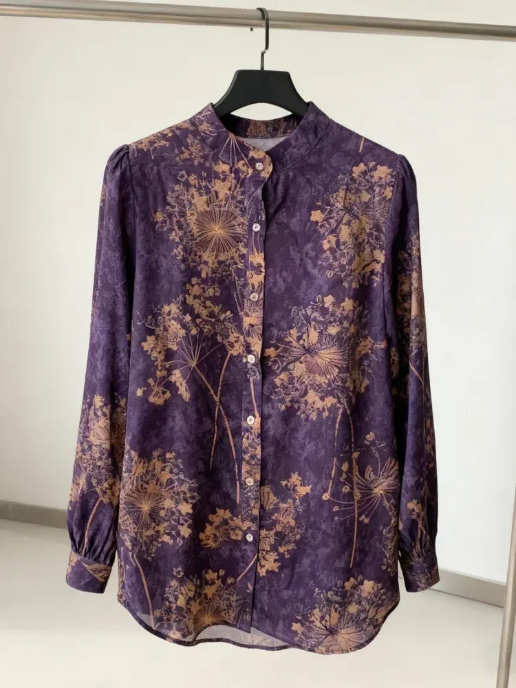 [CUCI GUDANG]FADFAD Fashion new temperament print thin sunscreen shirt women loose slim this year's popular shirt