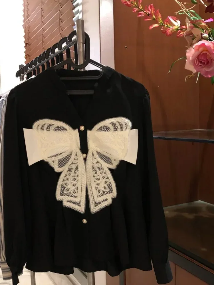 FADFAD Blus v-neck baru yang elegan dan bergaya